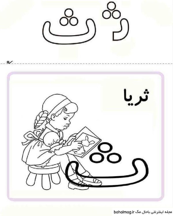 نقاشی با حرف ث