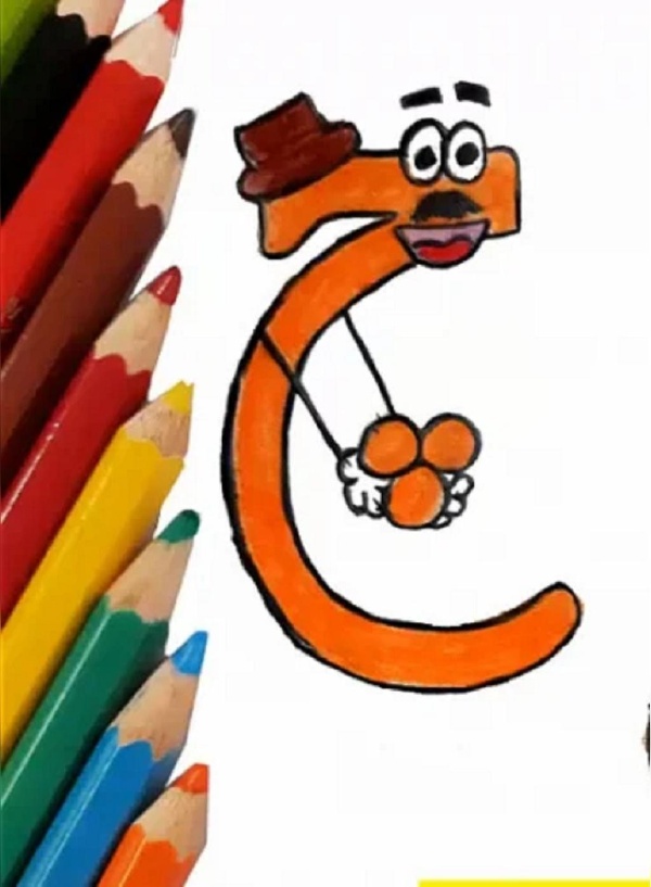 نقاشی با حرف چ