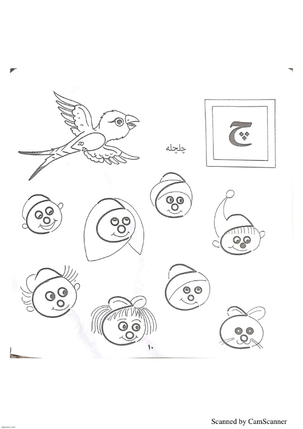 نقاشی با حرف چ