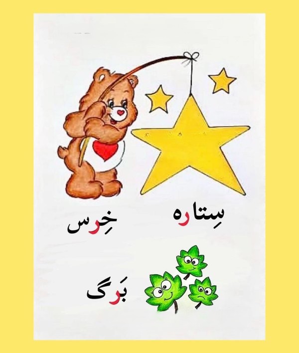 نقاشی حرف ر