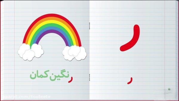 نقاشی حرف ر