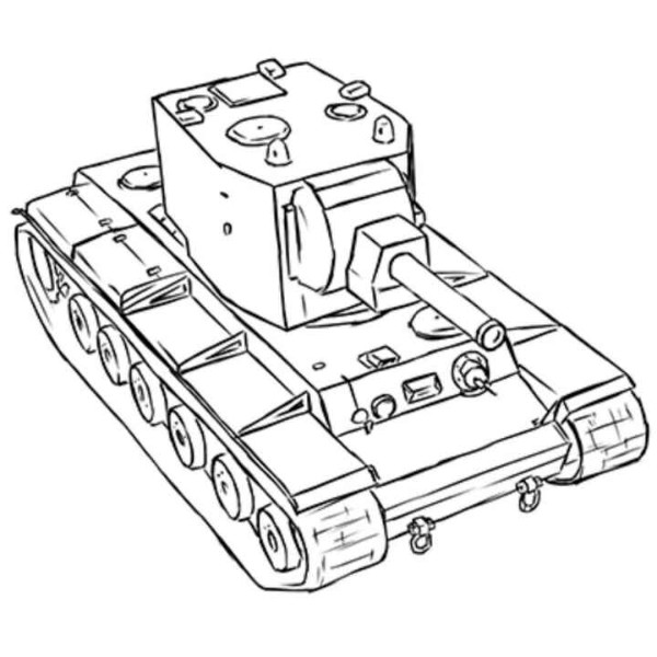 نقاشی تانک کودکانه