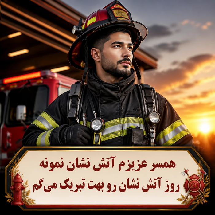 تبریک روز آتش نشان