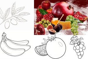 نقاشی میوه های قرآنی