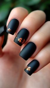 Fall espresso nail design