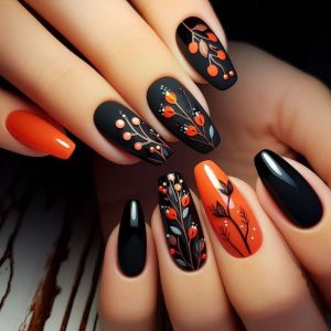 Autumn color nail model for Yalda