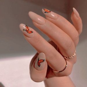 Yalda autumn color nail model