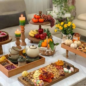 تزیین میز شب یلدا ساده و شیک