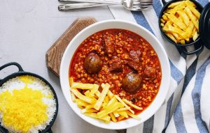 مقدار لپه در قیمه
