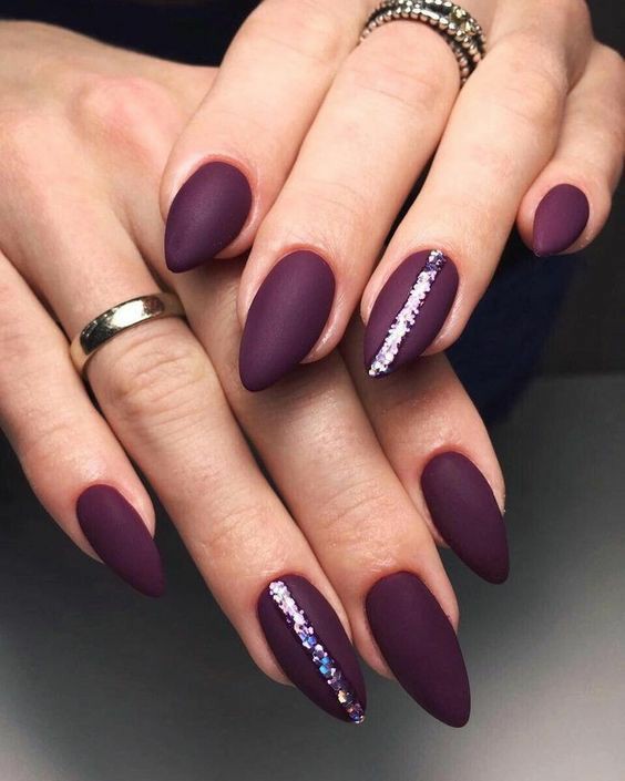 Eid nail polish 1404 purple eggplant