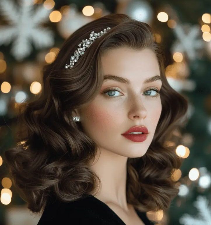 مدل مو زیر شال برای صورت گرد