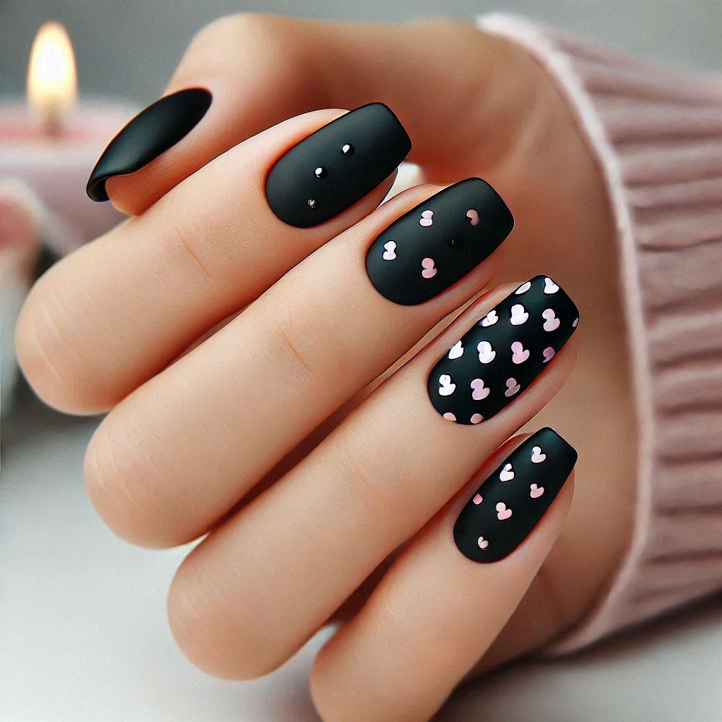 Valentine's black lacquer