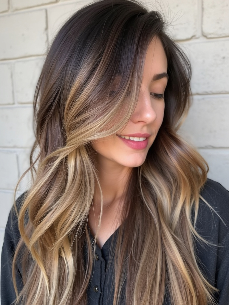 Hair color suitable for one -way hairstyle