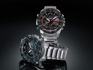 A couple of watches stacked on each other