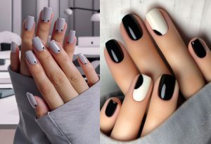 لاک ناخن ساده و اسپرت دخترانه شیک