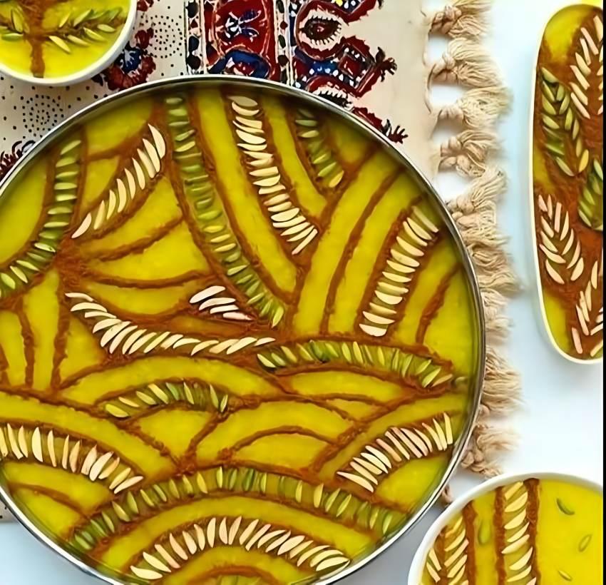 تزیین شله زرد مجلسی تزیین شله زرد مجلسی جدید تزیین روی دیگچه تزیین شله زرد شیک تزیین شله زرد ساده و شیک تزيين شله زرد مجلسي