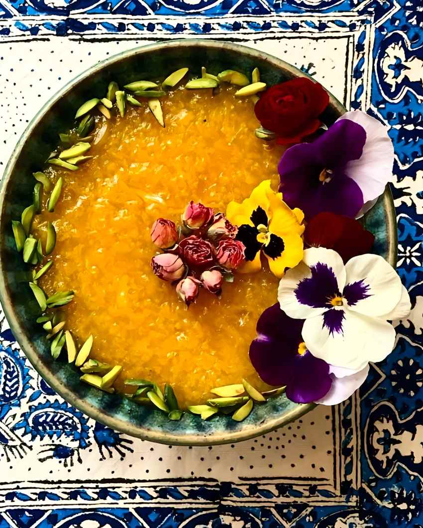 تزیین شله زرد مجلسی تزیین شله زرد مجلسی جدید تزیین روی دیگچه تزیین شله زرد شیک تزیین شله زرد ساده و شیک تزيين شله زرد مجلسي