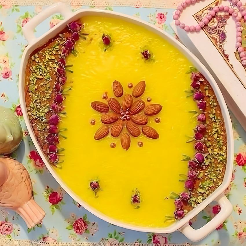 تزیین شله زرد مجلسی تزیین شله زرد مجلسی جدید تزیین روی دیگچه تزیین شله زرد شیک تزیین شله زرد ساده و شیک تزيين شله زرد مجلسي