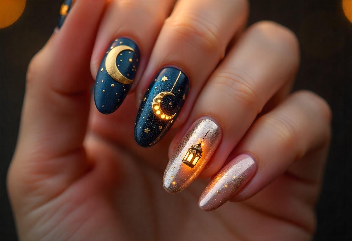 طراحی ناخن ماه رمضان