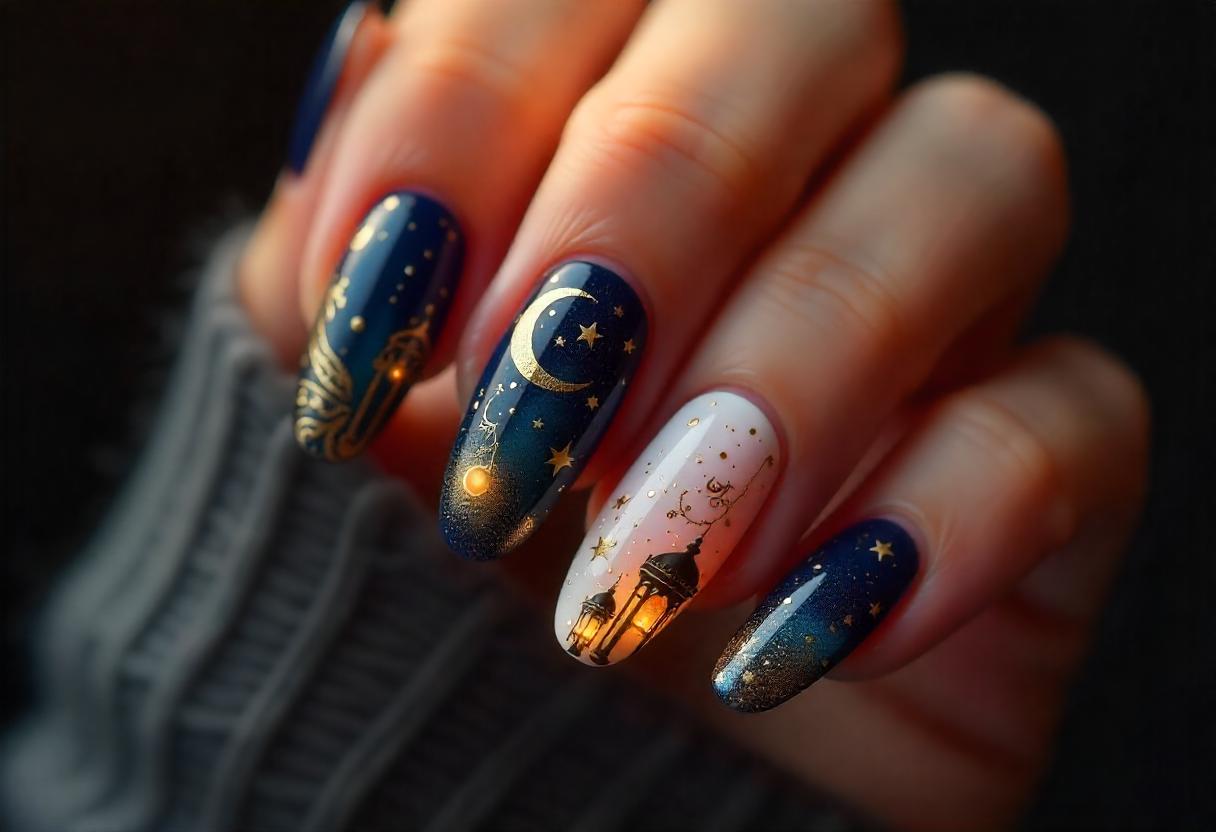 طراحی ناخن ماه رمضان