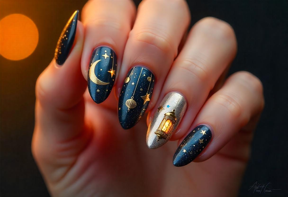 طراحی ناخن ماه رمضان