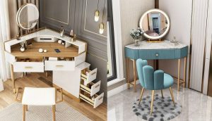 مدل میز آرایش عروس برای اتاقهای کوچک