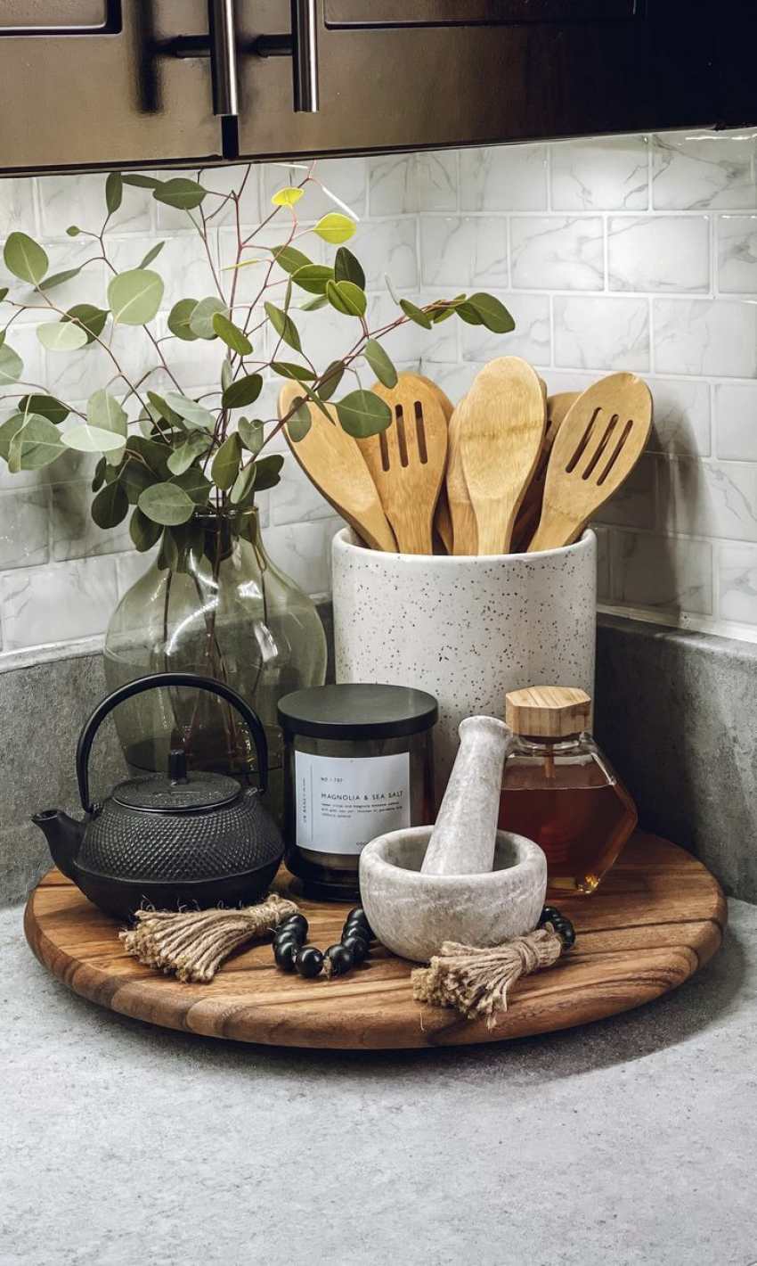 سینی چیدمان کنار گاز ست کنار گازی مدرن