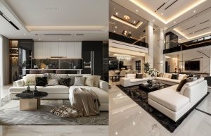 دکوراسیون سیاه و سفید