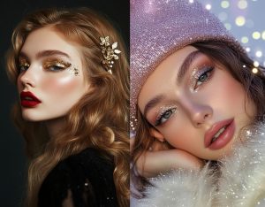 سایه چشم گلیتری و براق