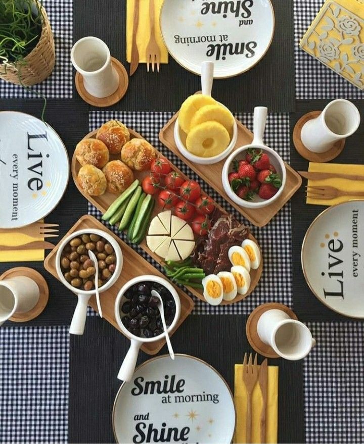 چیدمان و تزیین میز صبحانه