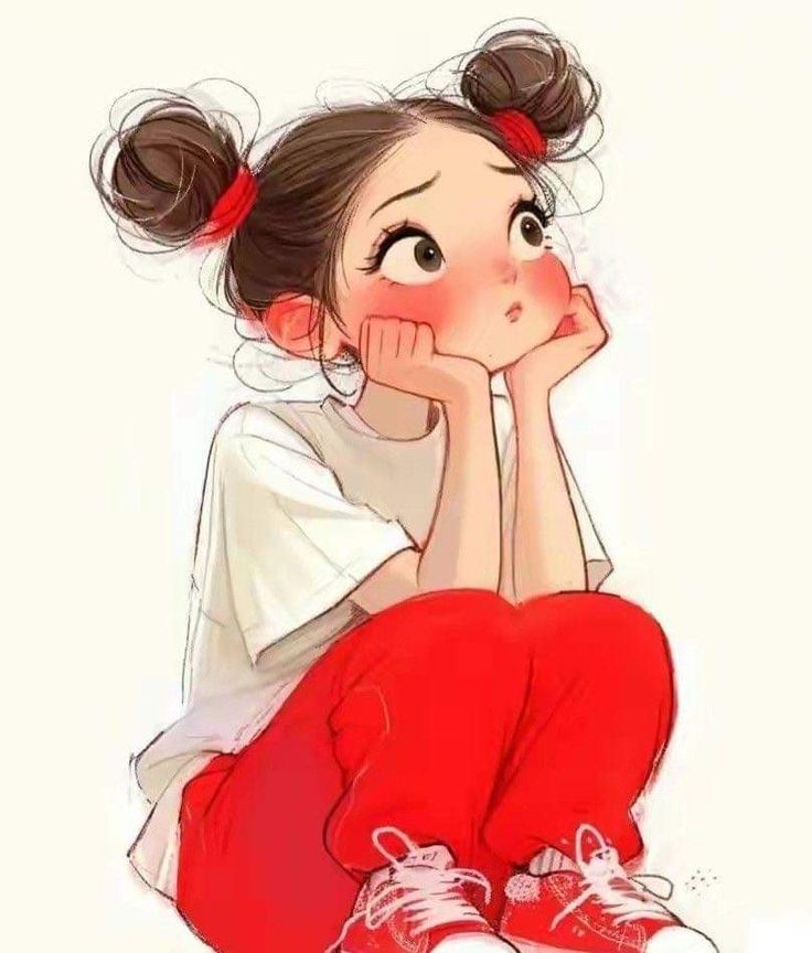 عکس دختربچه کارتونی  برای پروفایل و والپیپر