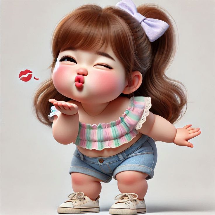 عکس دختربچه کارتونی  برای پروفایل و والپیپر