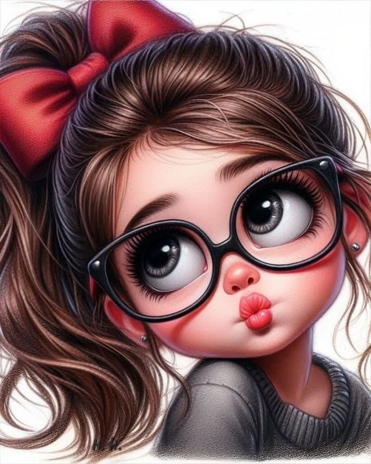 عکس دختربچه کارتونی  برای پروفایل و والپیپر