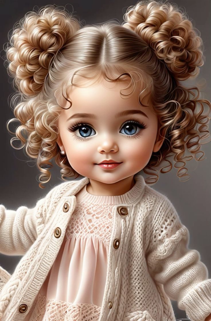 عکس دختربچه کارتونی  برای پروفایل و والپیپر