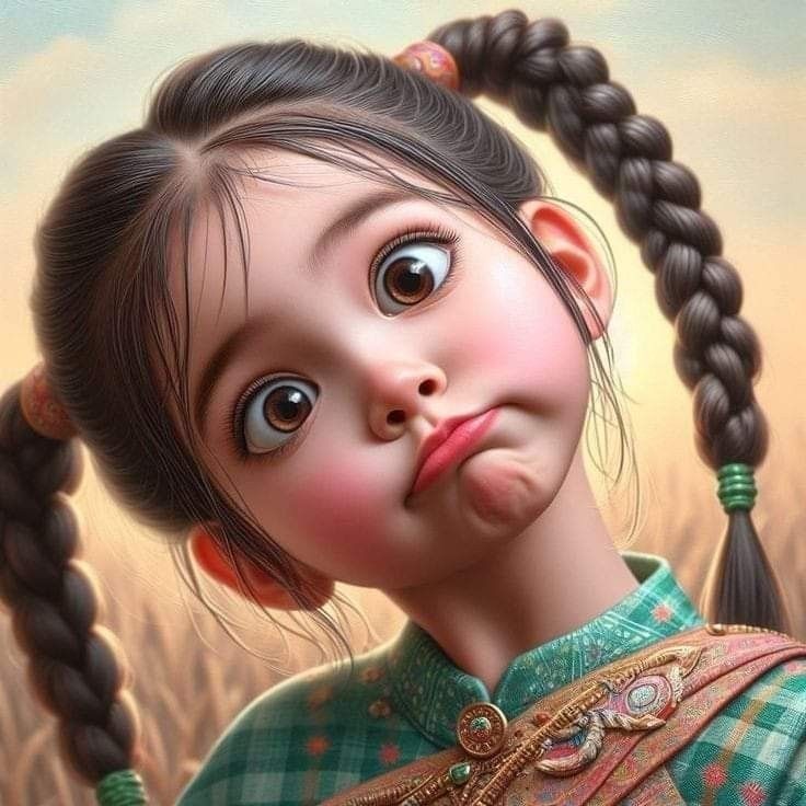 عکس دختربچه کارتونی  برای پروفایل و والپیپر