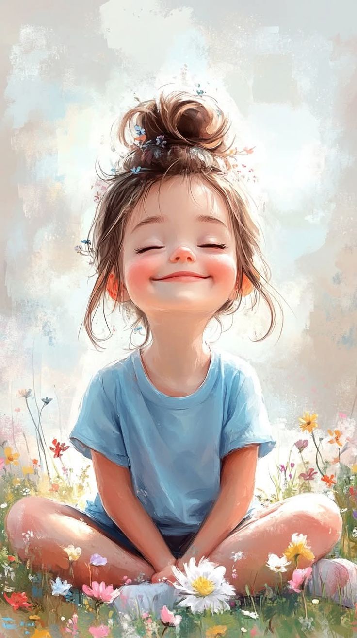 عکس دختربچه کارتونی  برای پروفایل و والپیپر
