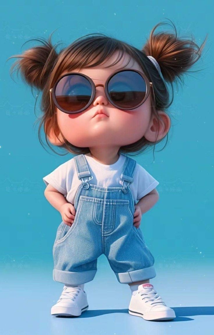 عکس دختربچه کارتونی  برای پروفایل و والپیپر
