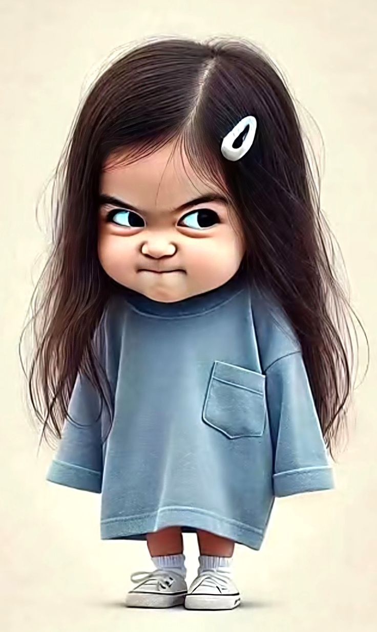 عکس دختربچه کارتونی  برای پروفایل و والپیپر