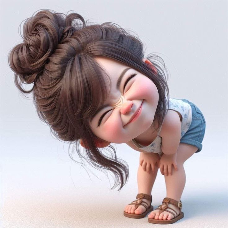 عکس دختربچه کارتونی  برای پروفایل و والپیپر