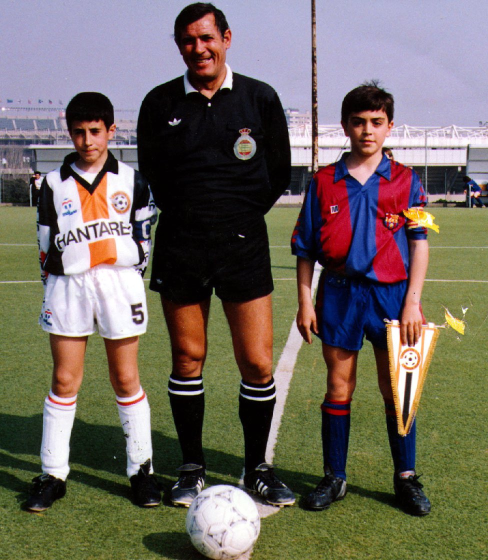 ژاوی نوجوانی بارسلونا