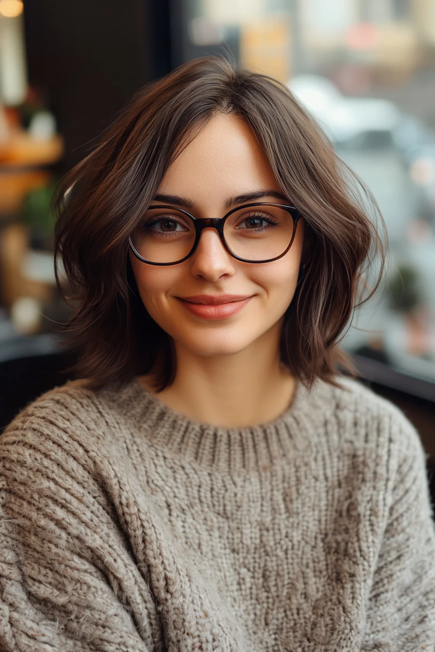 مدل کوتاهی برای خانم‌های عینکی