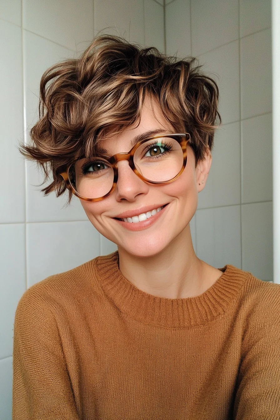 مدل کوتاهی برای خانم‌های عینکی