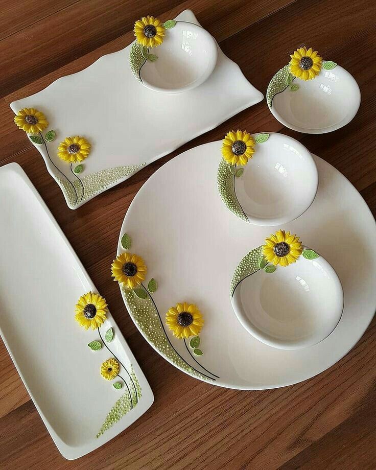 ظروف پذیرایی با طرح های برجسته گل
