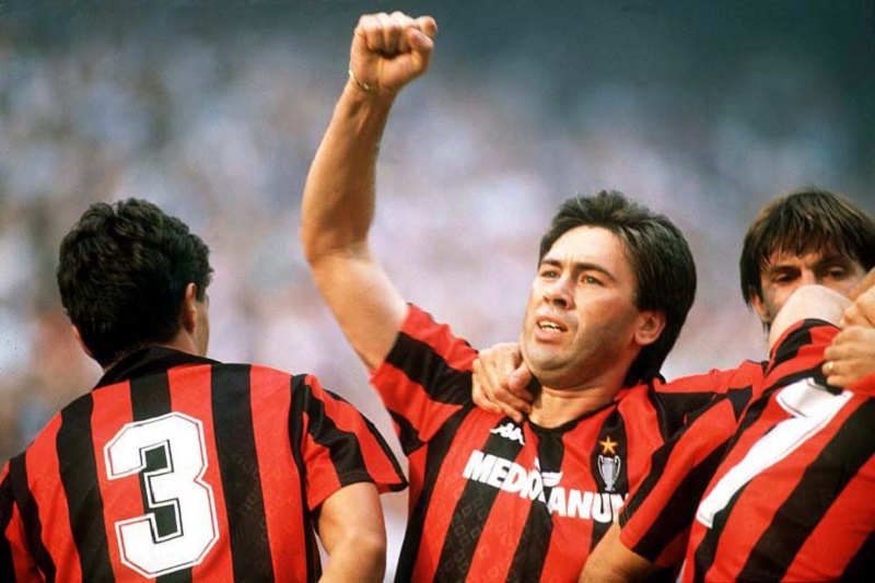 آنچلوتی جوان در میلان