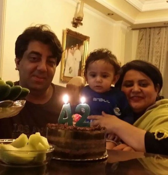 ژاکلین آواره و همسرش