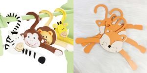 چوب لباسی فانتزی برای کمد کودک و نوزاد