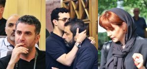 هوتن شکیبا در مراسم ختم پدر عباس جمشیدی پور