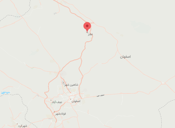 نقشه نطنز