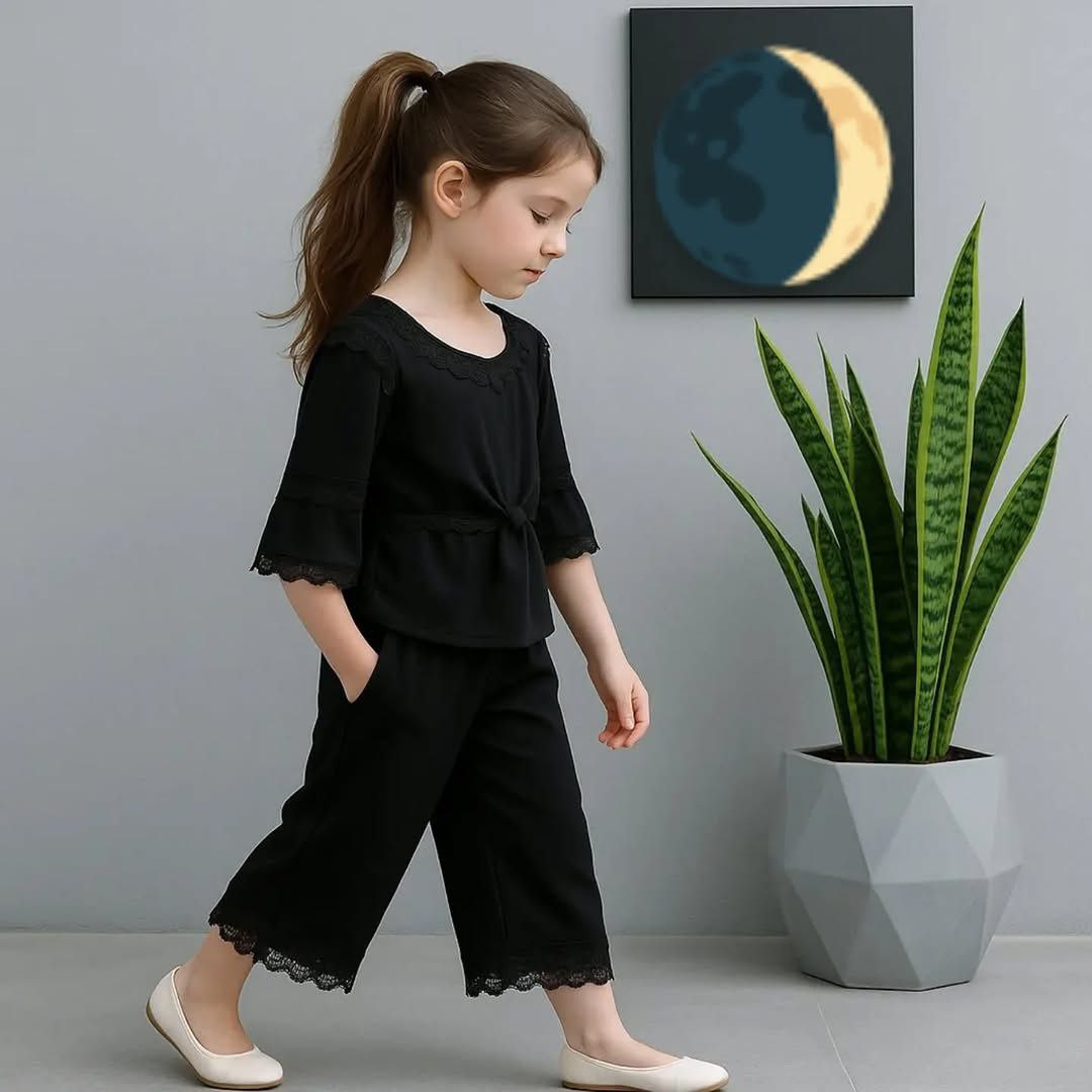 مدل لباس دخترانه و بچه گانه محرمی مشکی 