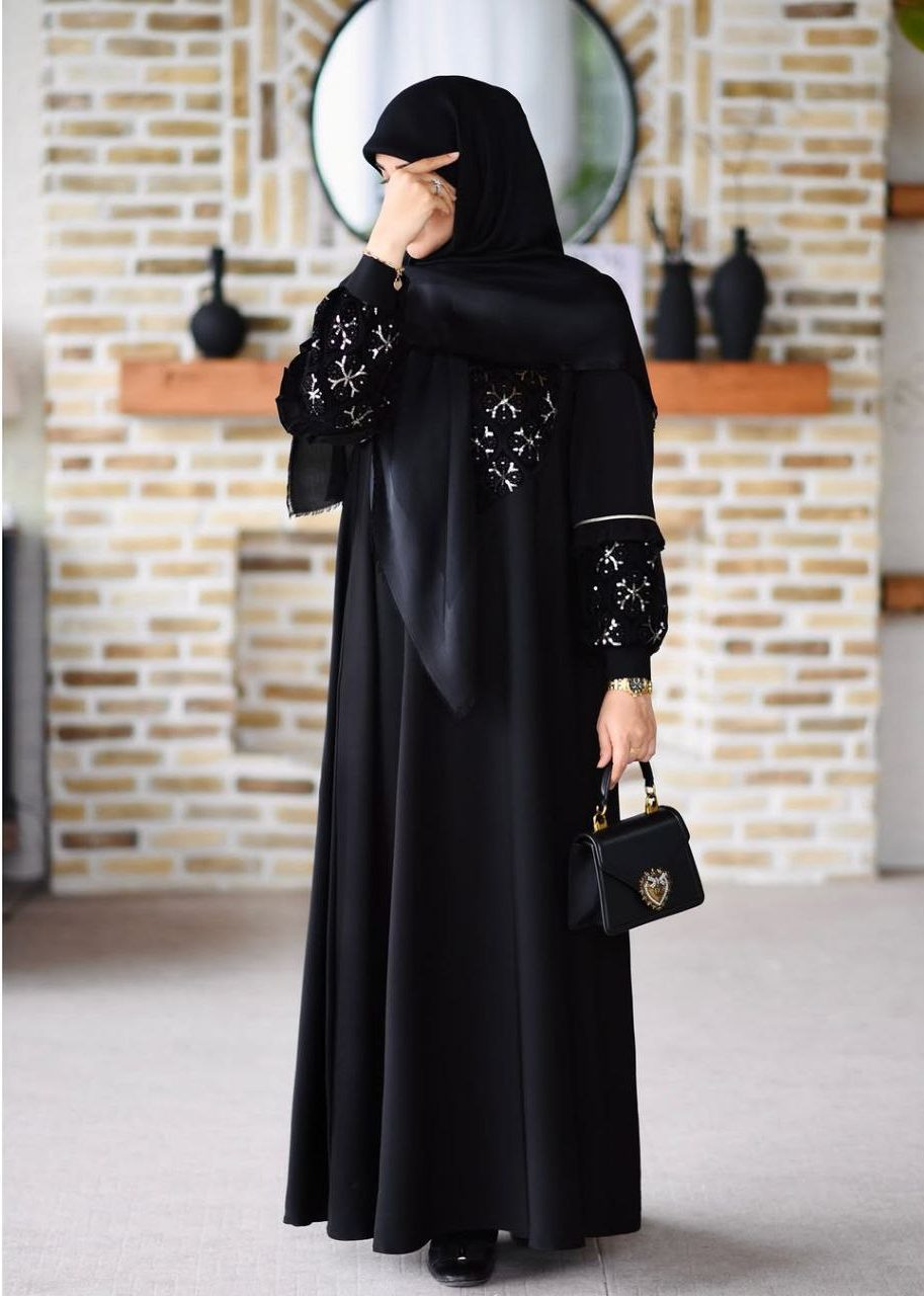 مانتو عبایی مشکی جدید